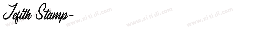 Jefith Stamp字体转换 Jefith Stamp字体转换
